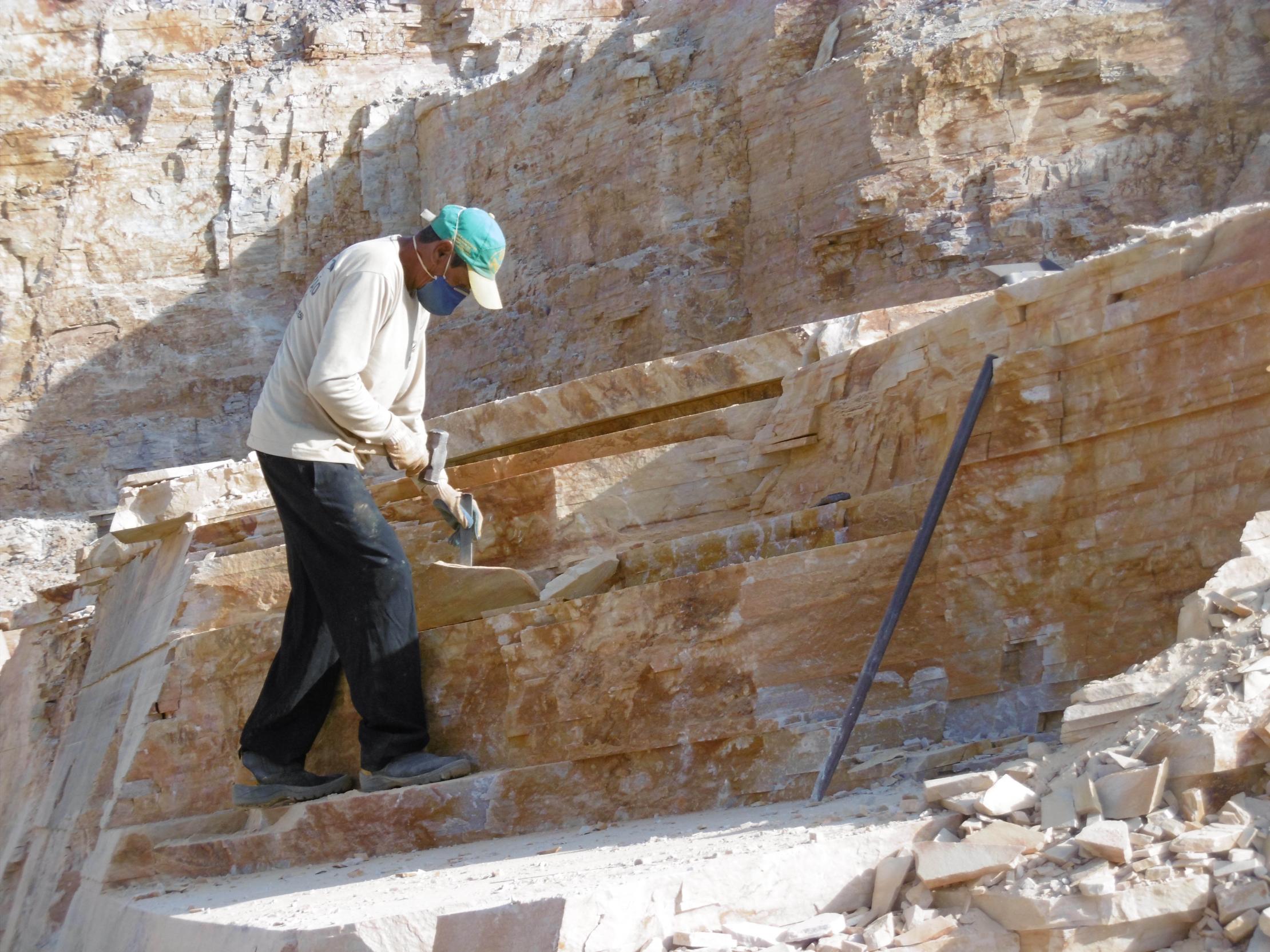 Flagstone worker